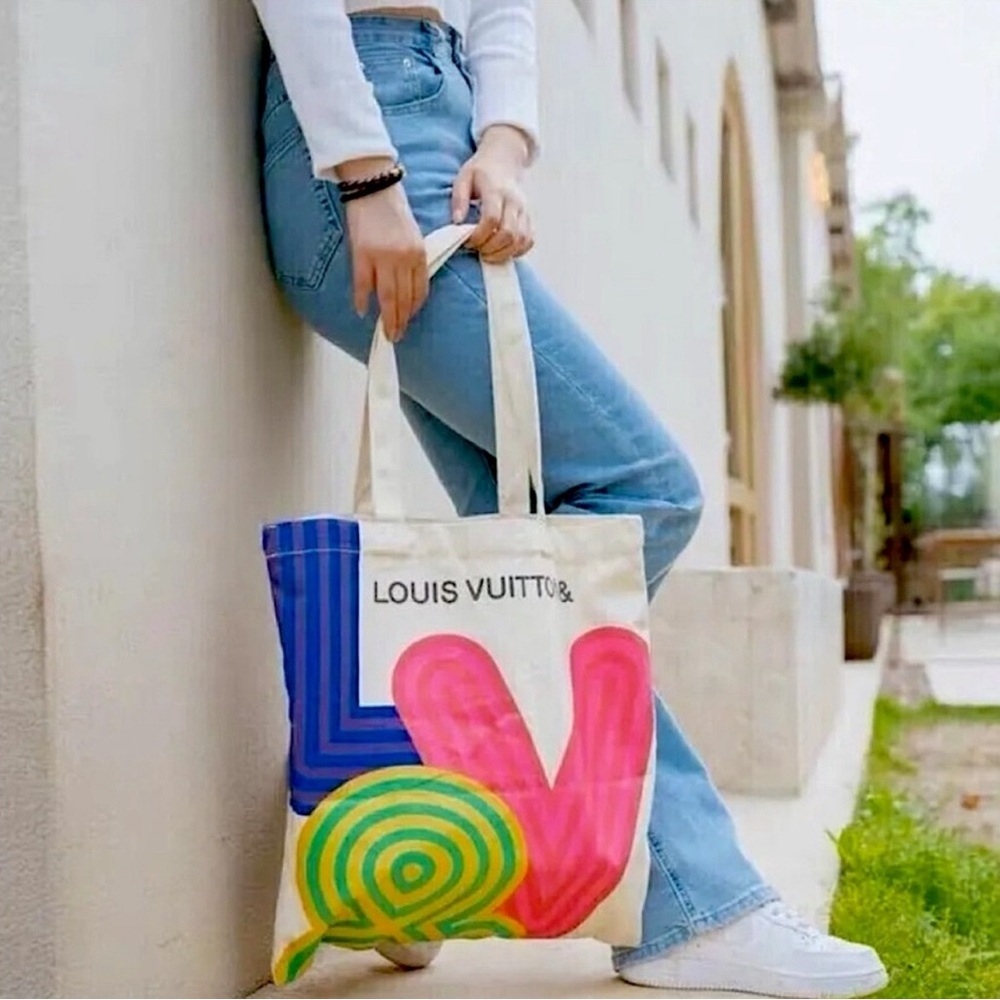 Louis Vuitton Novelty Canvas Eco Tote Bag